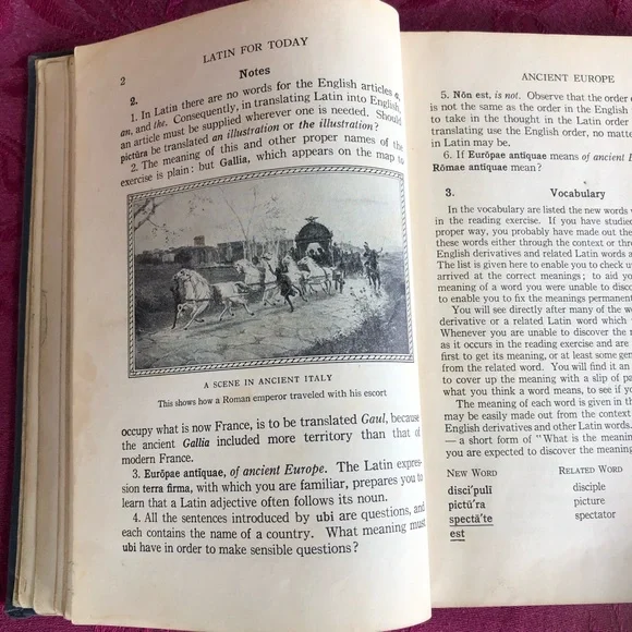 1928 Vintage Book: Latin for Today First Year Course by Gray and Jenkins - Picture 7 of 10